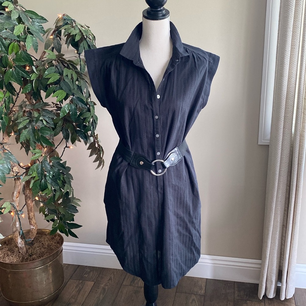 Loft Cotton Button-up Shirtdress/Cover-up Size Medium